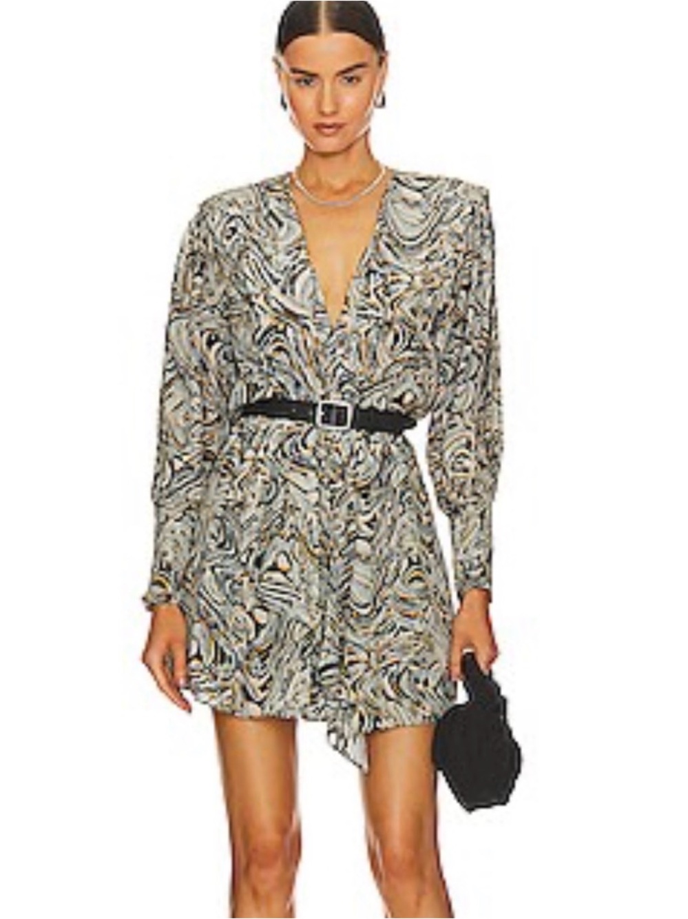 NWT IRO Flamen Dress in Beige Multi